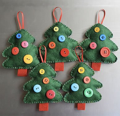 ALBERI DI NATALE DI FELTRO