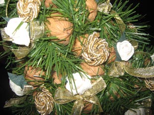 Centrotavola con noci