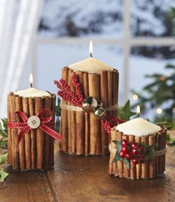 Lavoretti Candele di Natale Cannella