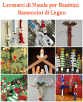 Lavoretti di Natale Bastoncini legno