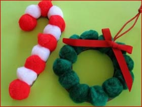 Lavoretti di Natale Pon Pon